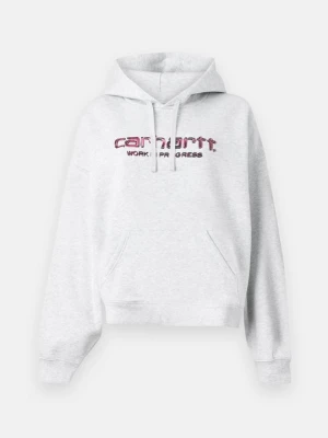 Bluza z kapturem Carhartt WIP ciemnoszary melanż
