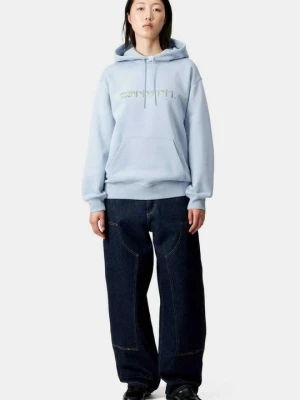 Bluza z kapturem Carhartt WIP jasnoniebieski
