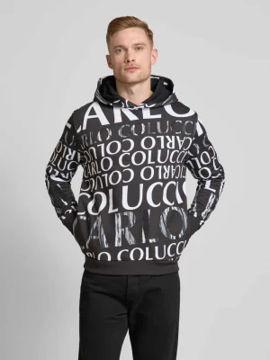 Bluza z kapturem Carlo Colucci Czarny