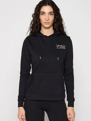 Bluza z kapturem Cavalli Class czarny