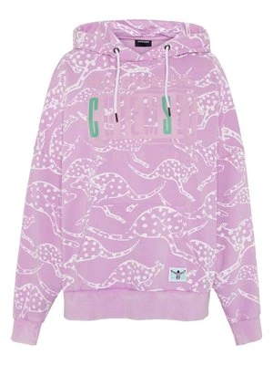 Bluza z kapturem Chiemsee ciemnoliliowy melanż