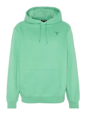 Bluza z kapturem Chiemsee jasnozielony melanż