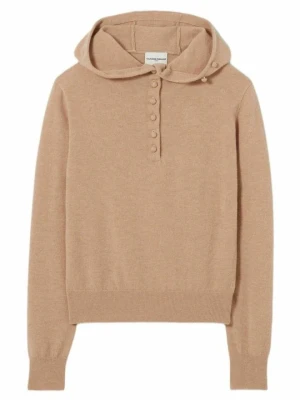 Bluza z kapturem CLAUDIE PIERLOT wielbłądzi