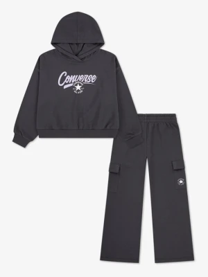 Bluza z kapturem Converse antracytowy