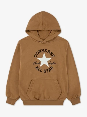 Bluza z kapturem Converse brązowy