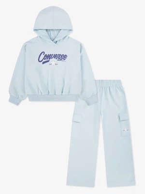 Bluza z kapturem Converse jasnoniebieski