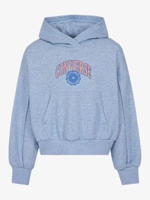 Bluza z kapturem Converse jasnoniebieski
