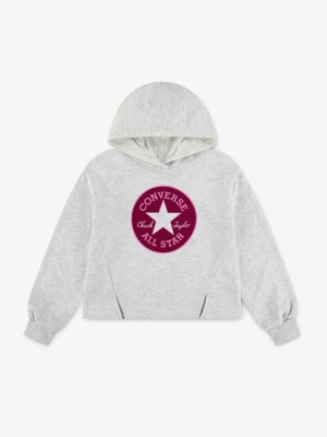Bluza z kapturem Converse jasnoszary