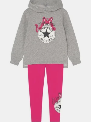 Bluza z kapturem Converse różowy