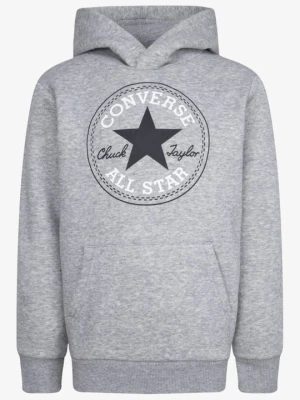Bluza z kapturem Converse szary melanż
