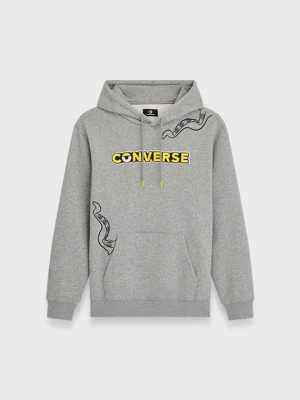Bluza z kapturem Converse x Minions Standard Fit Zip-Up Szary