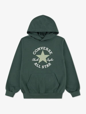 Bluza z kapturem Converse zielony