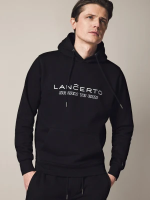 Bluza z Kapturem Czarna Wesley Lancerto