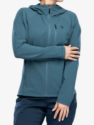 Bluza z kapturem damska Black Diamond Coefficient Storm FZ Hoody - creek blue