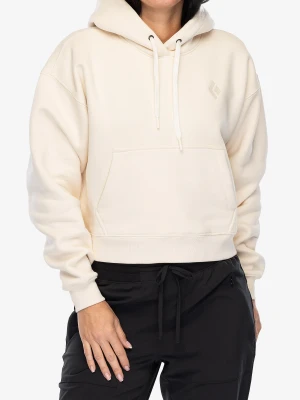 Bluza z kapturem damska Black Diamond Crop Pullover Hoody - off white