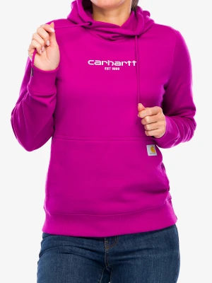 Bluza z kapturem damska Carhartt Force Lightweight Sweatshirt - magenta agate