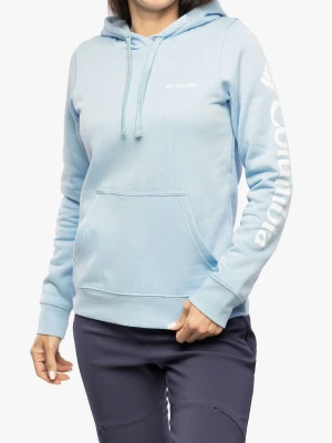 Bluza z kapturem damska Columbia Trek Graphic Hoodie - blue/white logo