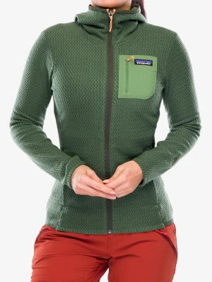 Bluza z kapturem damska Patagonia R1 Air Full-Zip Hoody - torrey pine green