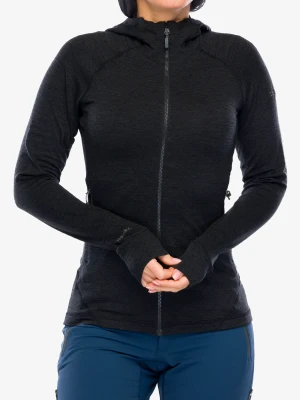 Bluza z kapturem damska Rab Nexus Hoody - black