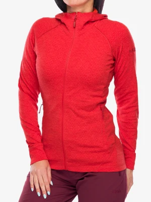 Bluza z kapturem damska Rab Nexus Hoody - red grapefruit