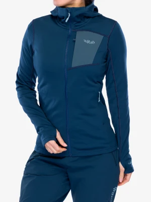 Bluza z kapturem damska Rab Superflux Hoody - tempest blue