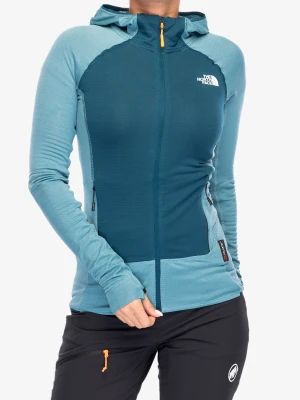 Bluza z kapturem damska The North Face Bolt Polartec Hoodie - algae blue/midnight petrol