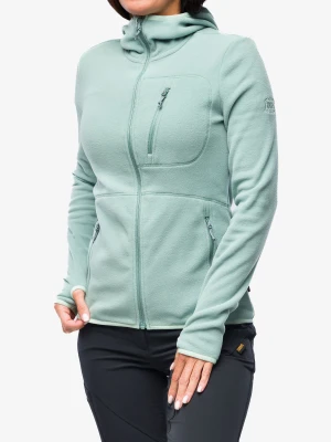 Bluza z kapturem damska Turbat Summit Fleece - iceberg green