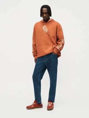 Bluza z kapturem DC Shoes pomarańczowy
