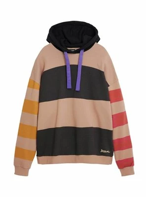 Bluza z kapturem Desigual brązowy