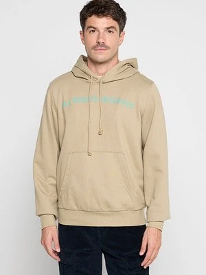 Bluza z kapturem Diesel beżowy