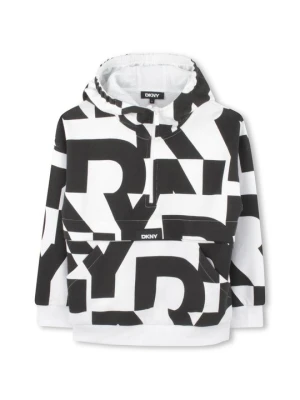 Bluza z kapturem DKNY biały