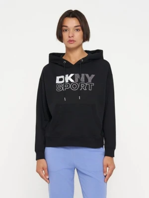 Bluza z kapturem DKNY czarny