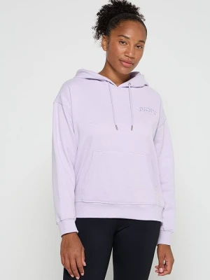 Bluza z kapturem DKNY liliowy