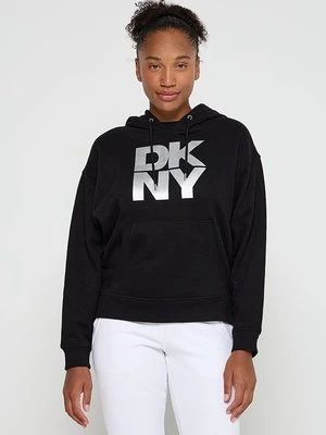 Bluza z kapturem DKNY czarny