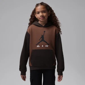 Bluza z kapturem dla dużych dzieci Air Jordan - Brązowy