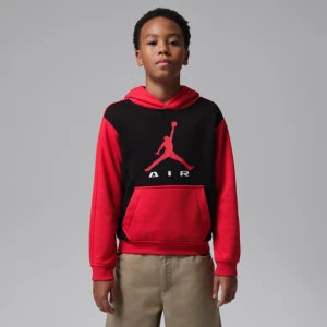 Bluza z kapturem dla dużych dzieci Air Jordan - Czerwony
