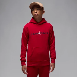 Bluza z kapturem dla dużych dzieci Baseline Jordan - Czerwony