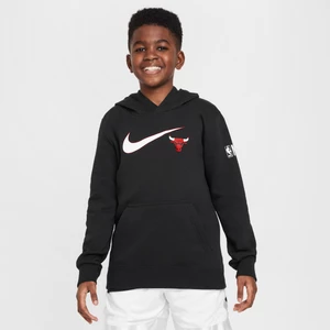 Bluza z kapturem dla dużych dzieci (chłopców) Nike NBA Chicago Bulls Club Fleece Essential - Czerń