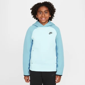 Bluza z kapturem dla dużych dzieci (chłopców) Nike Tech Fleece - Niebieski