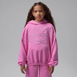 Bluza z kapturem dla dużych dzieci Fierce and Fearless Jordan - Różowy