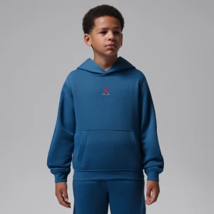 Bluza z kapturem dla dużych dzieci Jordan Brooklyn Fleece - Niebieski