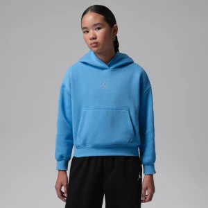 Bluza z kapturem dla dużych dzieci Jordan Brooklyn Fleece - Niebieski