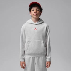 Bluza z kapturem dla dużych dzieci Jordan Brooklyn Fleece - Szary