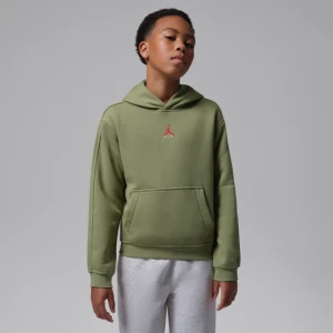 Bluza z kapturem dla dużych dzieci Jordan Brooklyn Fleece - Zieleń