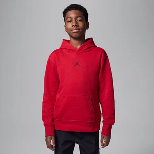 Bluza z kapturem dla dużych dzieci Jordan Dri-FIT Sport Crossover - Czerwony