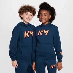 Bluza z kapturem dla dużych dzieci Kylian Mbappé Club Fleece - Niebieski Nike