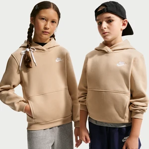 Bluza z kapturem dla dużych dzieci Nike Club Fleece - Brązowy