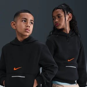 Bluza z kapturem dla dużych dzieci Nike Club Fleece - Czerń