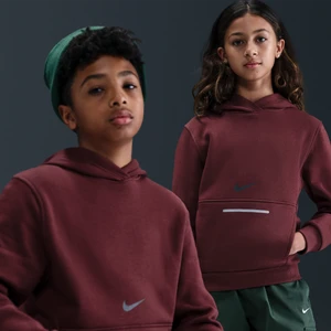 Bluza z kapturem dla dużych dzieci Nike Club Fleece - Czerwony