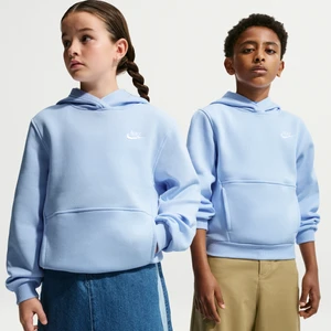 Bluza z kapturem dla dużych dzieci Nike Club Fleece - Niebieski